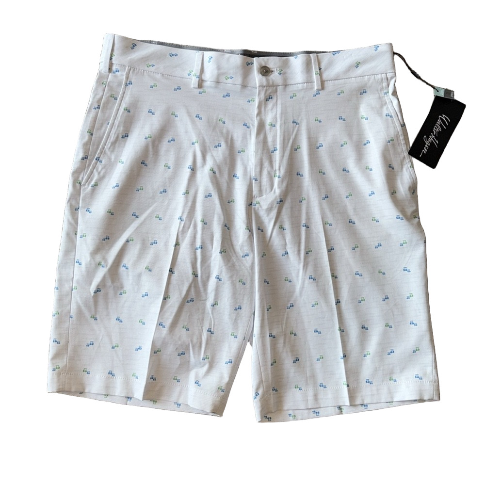 Walter Hagen Mens 11 Majors Size 34 White Golf Shorts NWT